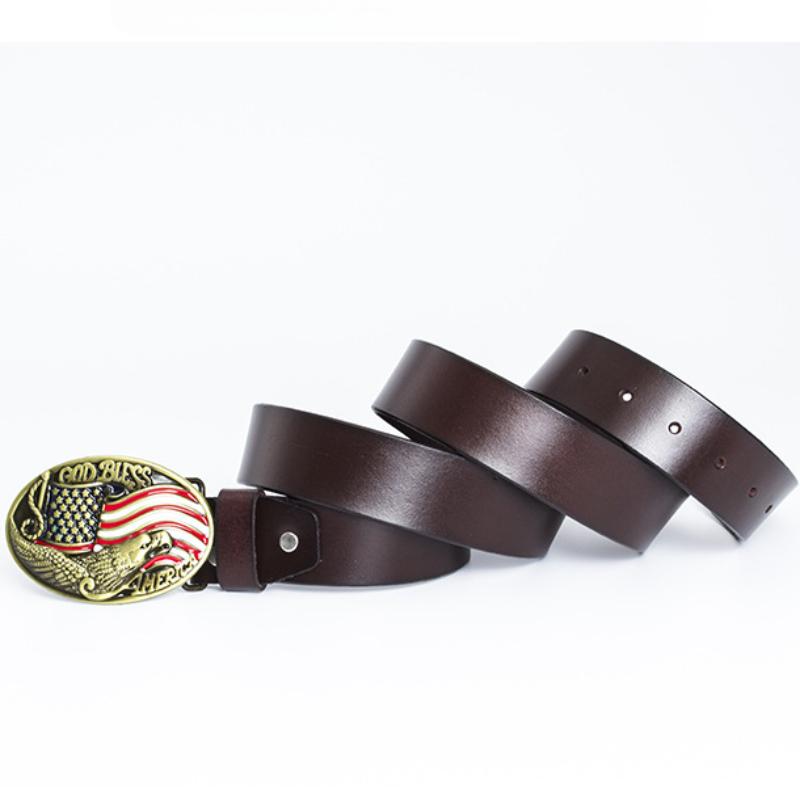 Bronz Nokta Boya Kartal Tokalı Kemer Amerikan Bayrağı Moda Bayrağı Kemer
