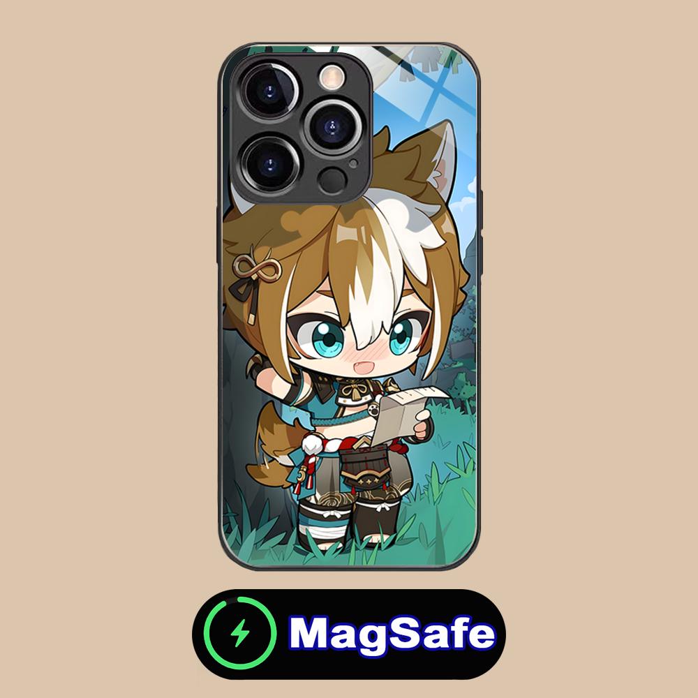 

Game GI Gorou Mobile Phone Case for iPhone 17 16 15 14 13 12 11 Air Pro Max Plus Mini MagSafe Glass Colorful Cover Pretty Cover iPhone 11 Pro Max