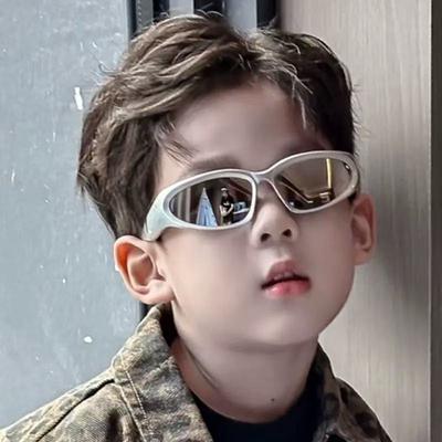 New Children'S Space Mirrors Fashion Versatile Trendy Kids Sunglasses Sunshade  Sun Glasses Uv400 Eyewear
