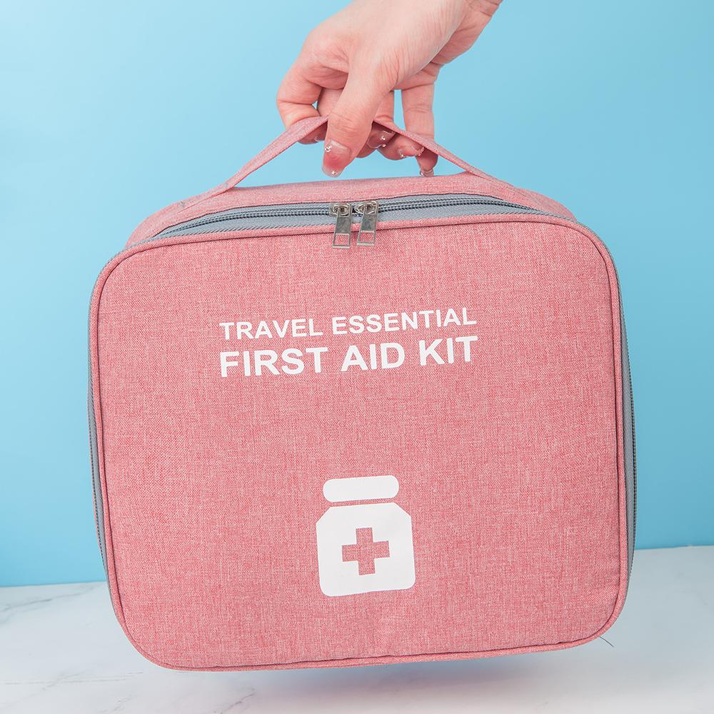 Home Medicine Bag Portable Travel First Aid Kit Medical Emergency Kit Organizer Outdoor Medicine Pill Storage Carrying Case Bag