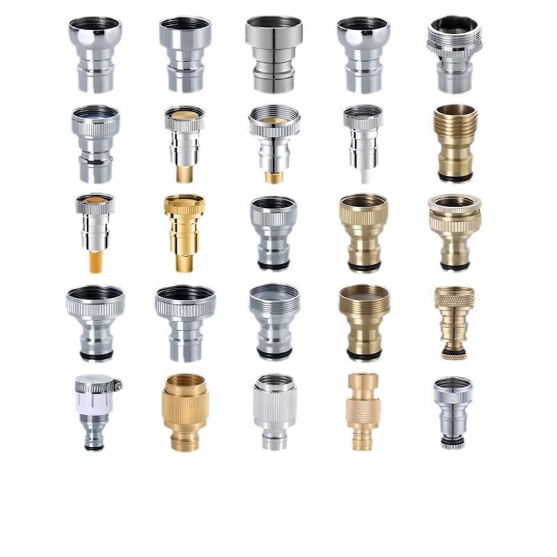 TLXT Washing Machine Faucet Adapter with Auto-Stop Nozzle