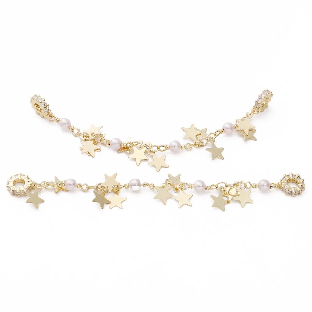 1pc/bag High Color Set Crystal And Bead Safety Chain DIY Bracelet Earrings Jewelry Accessories