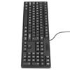 Wired Large Print Keyboard for Elderly 104 Keys Large Character Plug and Play USB Keyboard ABS Wired Keyboard for Laptop
