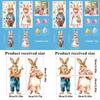 Waterproof Easter Egg Window Decals Creative Easter Bunny Static Cling Decal  Window Decoration