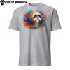 Colorful Shih Tzu Unisex T-Shirt: Vibrant Dog Design - Short Sleeve Tee