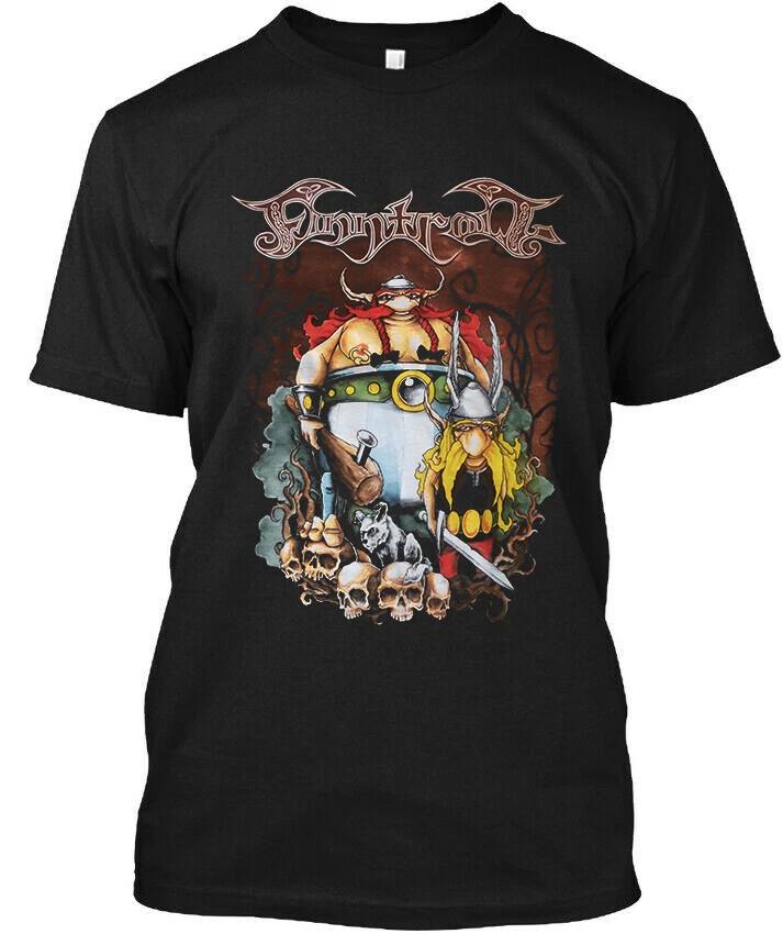 NEW Finntroll Band Gift For Fans Heavy Cotton Black T Shirt S-5XL US024 S