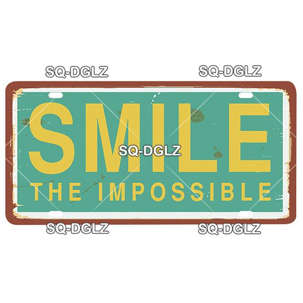 [SQ-DGLZ] Text Hope Love Home License Plate Tin Sign Store Bar Wall Decoration Metal Sign Home Decor Painting Plaques Art Poster