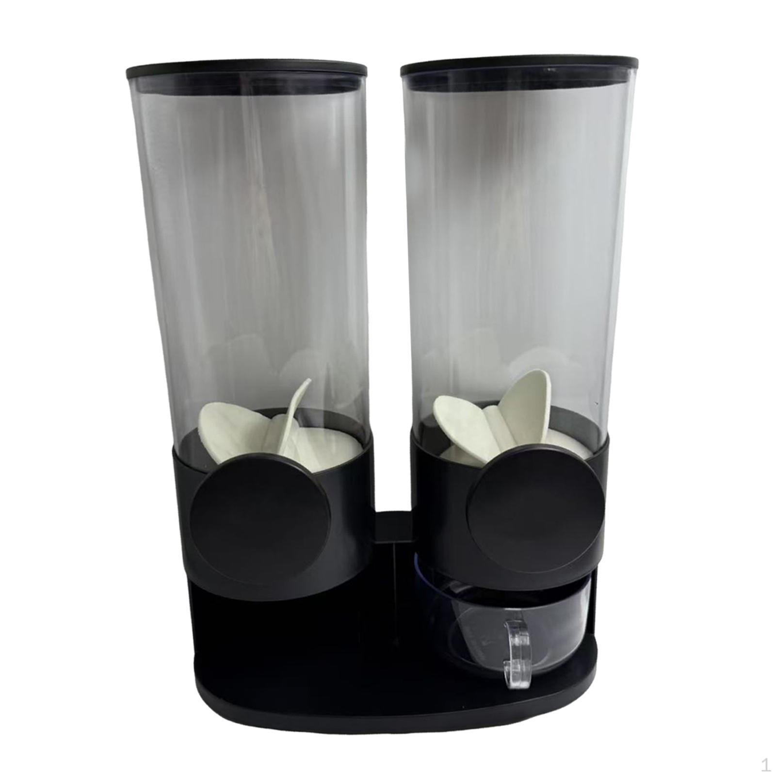 

3л контейнер для хранения риса настенный дозатор хлопьев для кухни офиса double buckets