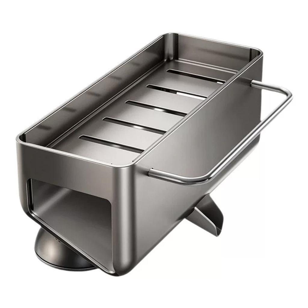 Kitchen Sink Multifunctional Drying Rack for Sponges and Dishcloths, No Drilling Countertop for Dish Soap and Scrubbers