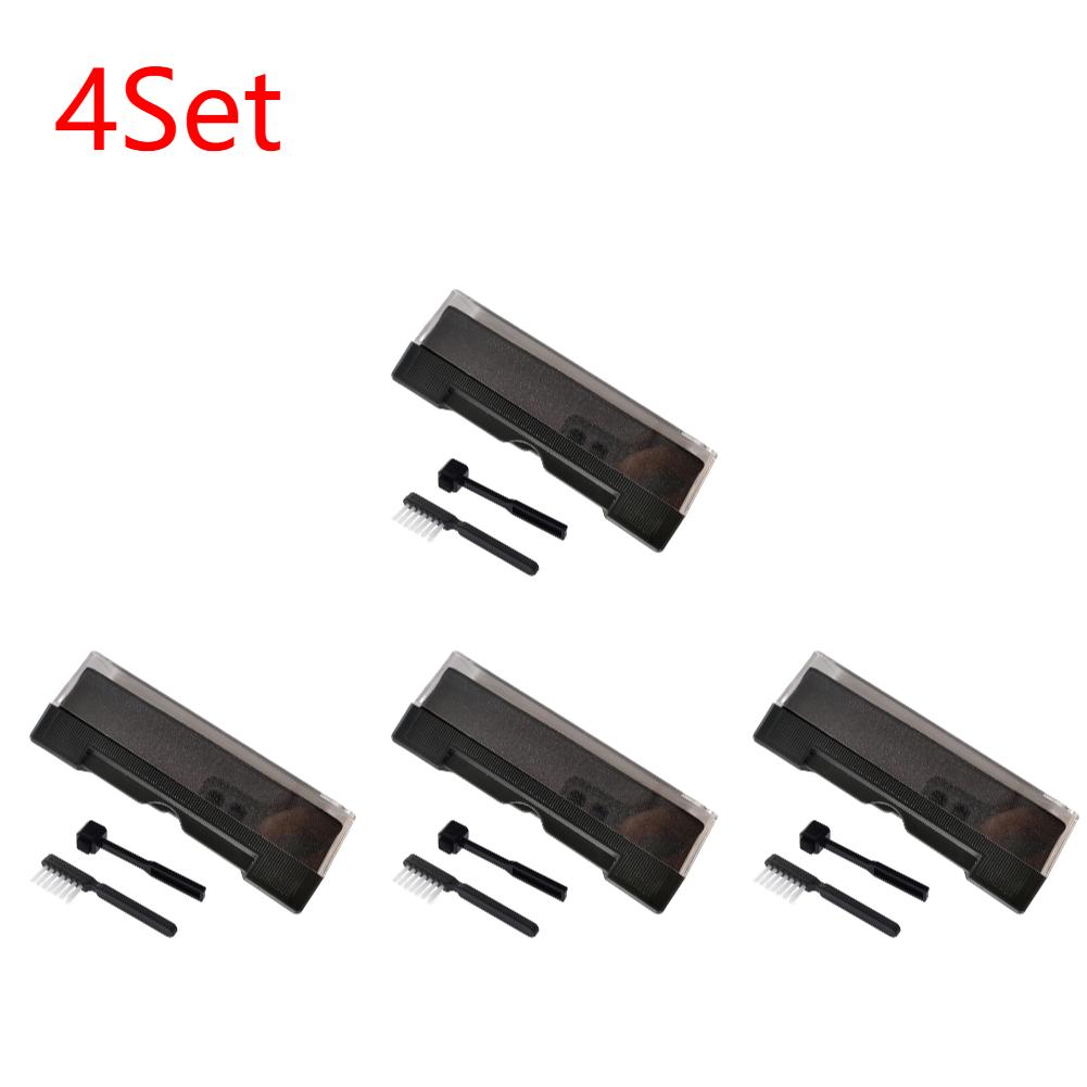 1-5Set Record Cleaning Brush Cleaner Kit 2 In 1 Vinyl Record Cleaning Brush Dust Remover Kit Cleaning Brush Set for Turntables
