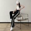 Women's Korean Style Wide-Leg Pants: Plus Size Slimming Straight, Loose Casual Petite Floor-Length, Trendy Spring-Summer Sportswear.