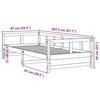VidaXL Lit de jour avec matelas 80x200 cm bois de pin massif 3321047