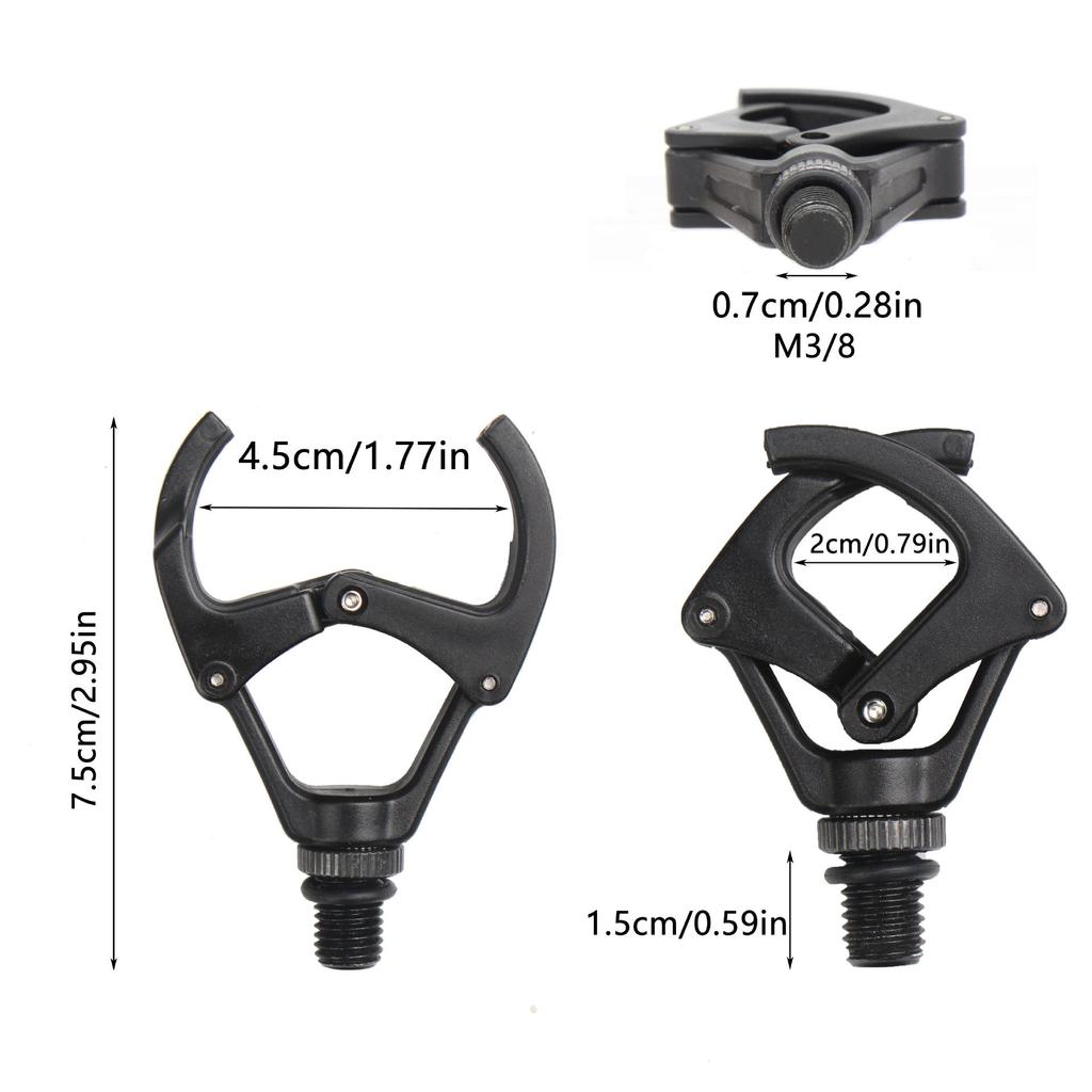 A424 Fishing Rod Cross Holder Fishing Pole Lock Support Plastic Rest Head