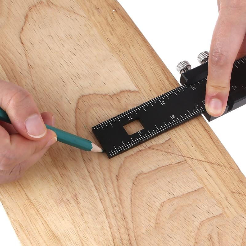 Precision Pocket Ruler Woodworking by Clear Style | Inch and Metric Indicators Professional Woodworking for T Track Rule