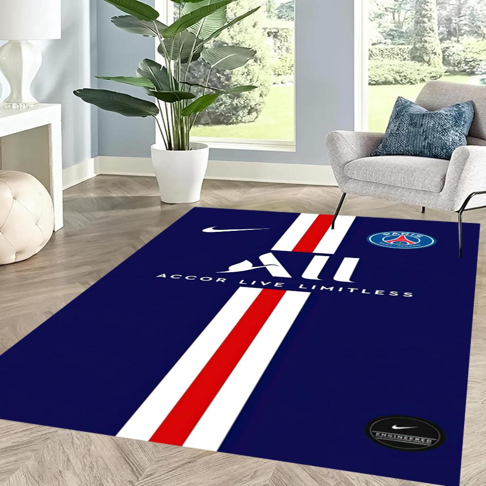 Paris Saint Germain Floor Mat Design For Entryway Dormitory Bedrooms Playrooms Antislip Carpet Anime Office Decor Birthdaychristmas Gift