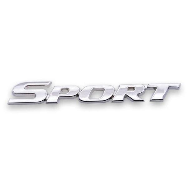 3D Metal Car Letters Logo SPORT Emblem Trunk Badge Decal For Yaris Corolla Camry Highlander CHR Sport Sticker Accessories