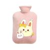 Cartoon Style Plush Hand Warmer: Cute Portable Hot Water Bottle for Baby.