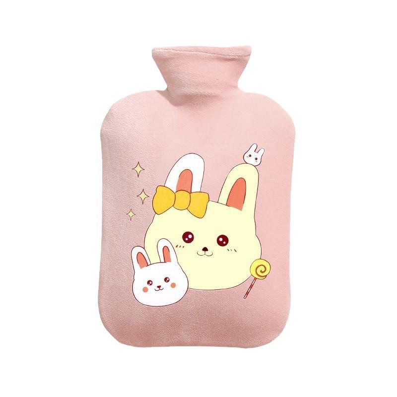 Cartoon Style Plush Hand Warmer: Cute Portable Hot Water Bottle for Baby.