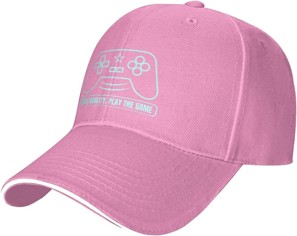 Gamer Controller Pause Reality Play The Game Baseball Cap Polyester Casual Sun Protection Adjustable Adult Cap