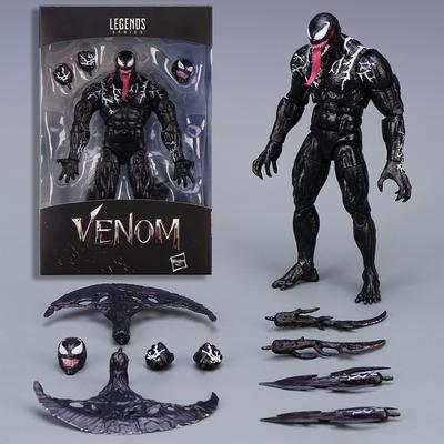 20cm Venom Spider Man Legends Action Figures Removable Joint Model Figurine Desktop Ornament Collectible Pvc Toys Surprise Gifts Poseable Articulated