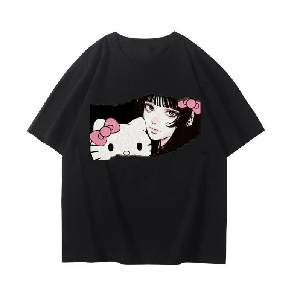 Casual Cartoon T Shirt Women Printed T-shirt for Women Women Loose Oversized Tees Large Size Streetwear Harajuku Tees Fashion1