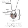 THE BLING KING Broken Heart Photo Magnetic Frame Pendant 2 Pictures Iced Out Cubic Zirconia Hiphop Jewelry Valentine's Day Gift