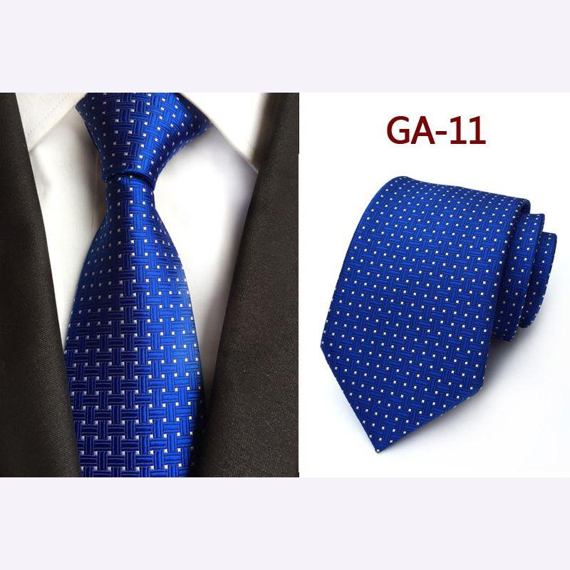 Men Silk Plaid Wedding Cravate Pour Jacquard Woven Necktie
