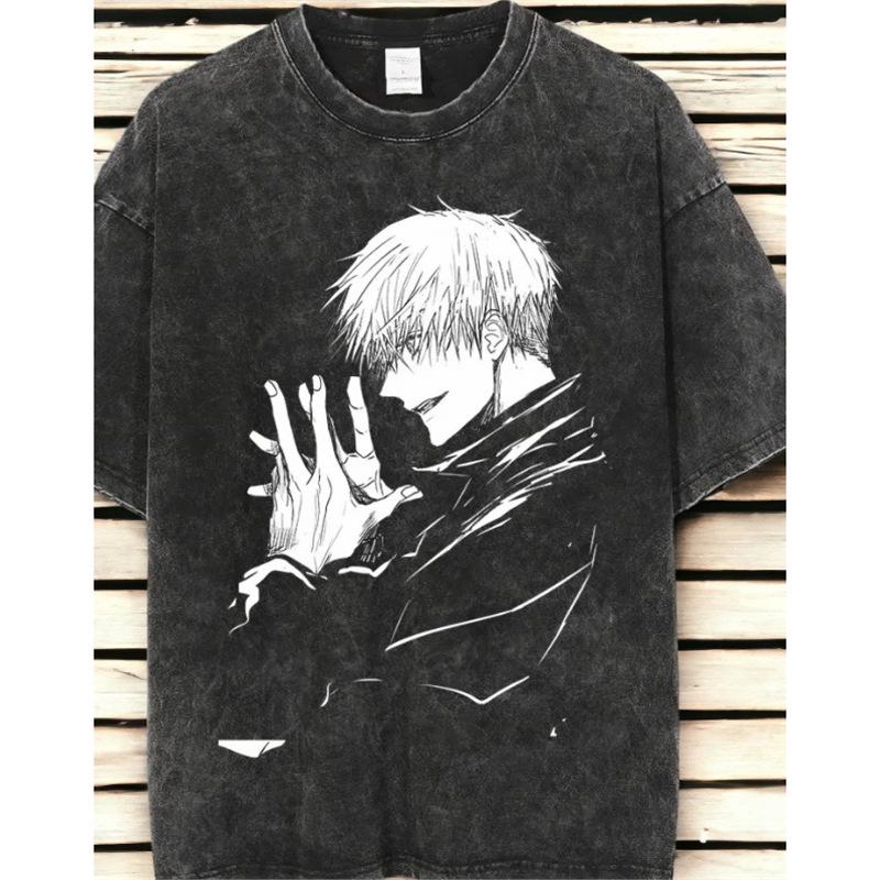 Custom Anime Wash Short-Sleeve Tee 2024