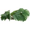 Artificial Palm Plants Leaves Plastic Simulation Turtle Leaf Decoration with Suction Cup for Reptile Tank, Rainforest Tank