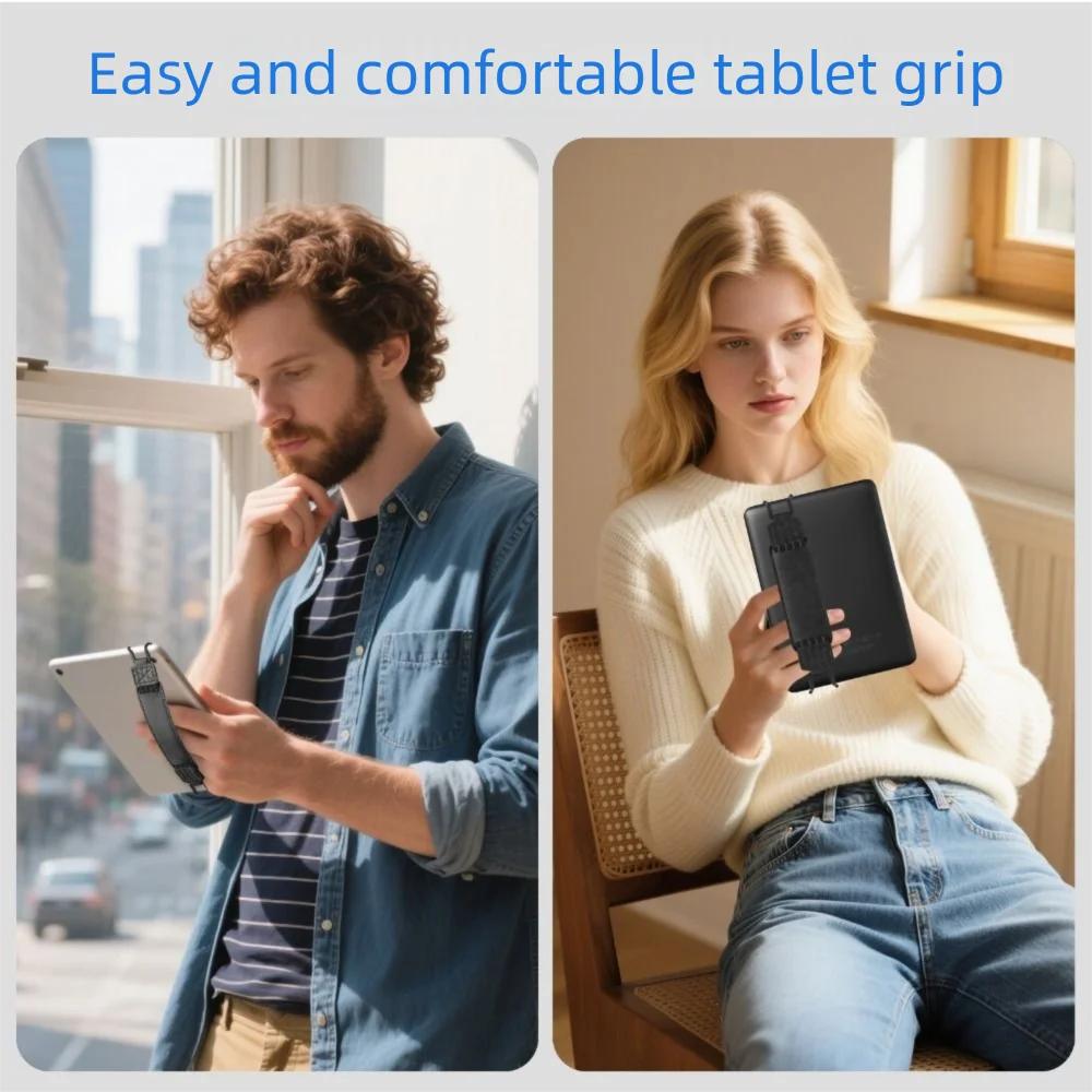 Universal Elastic Leather Tablet Hand Strap Anti Drop Anti-Slip Finger Grip Holder for Kindle/iPad/Kobo/Sony/Pocketbook/Lenovo