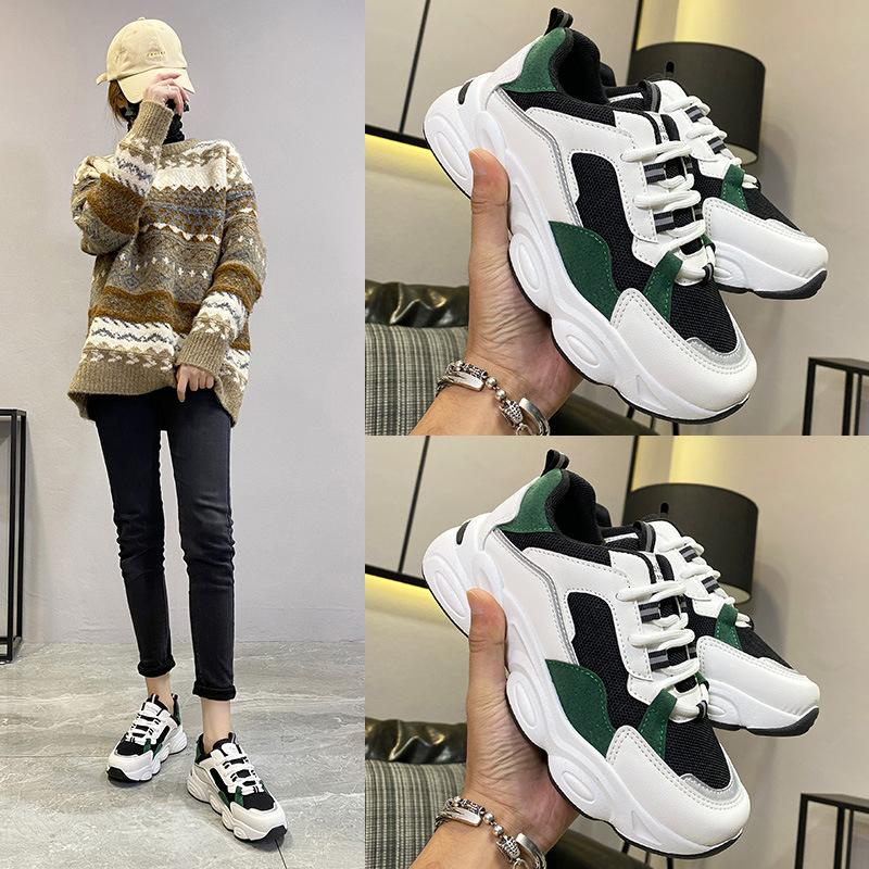 

Daddy shoes women s shoes student 2021 spring new casual Internet celebrity board shoes platform sports shoes 35