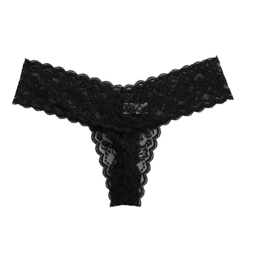 Sexy Women's Lace Panties Underwear Seamless Transparent Thongs Low Waist G-String 161