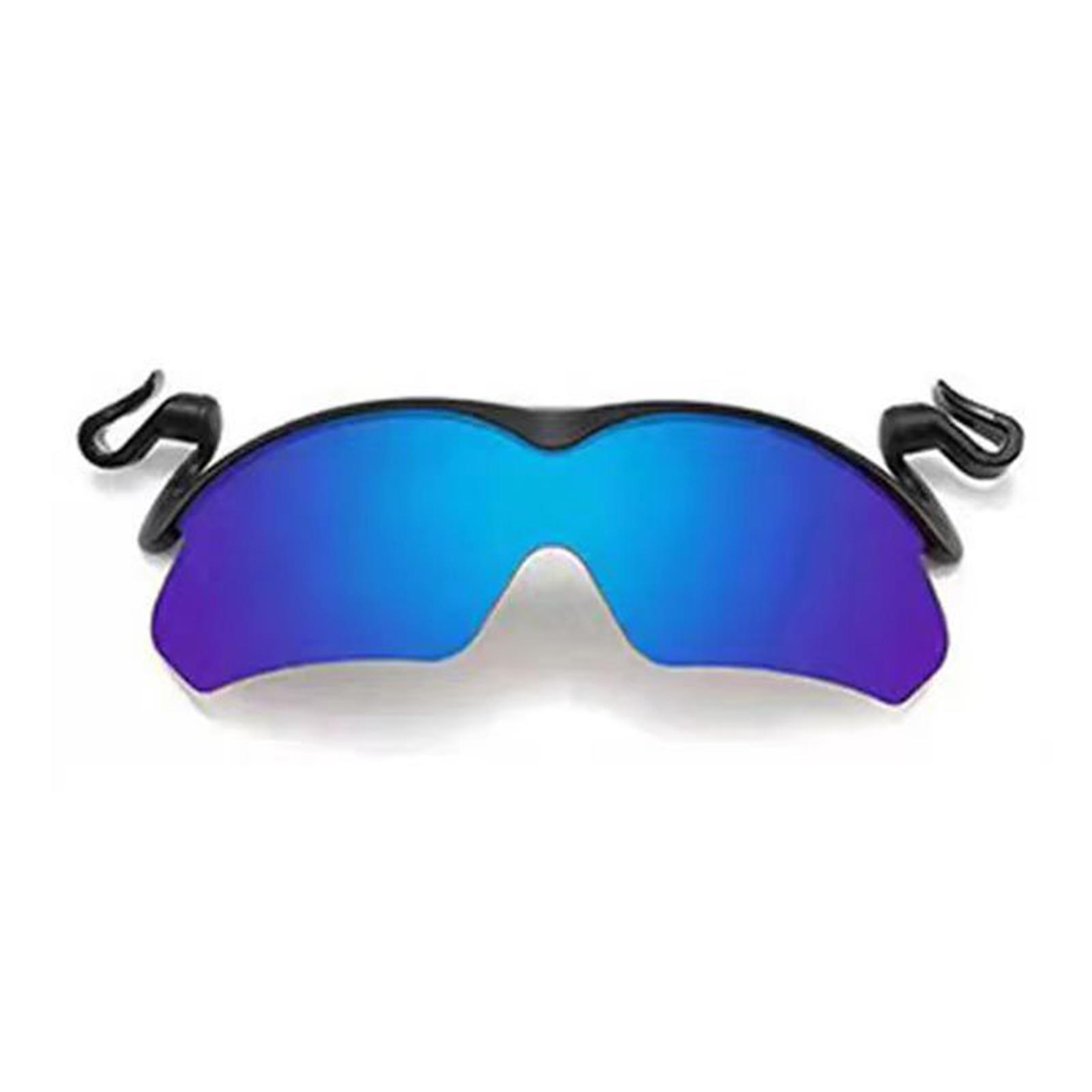 

New Cool Hat Clip Polarized Sunglasses Rotating Adjustable Golf Fishing Glasses Outdoor Sports Driving Anti-ultraviolet Glasses синій