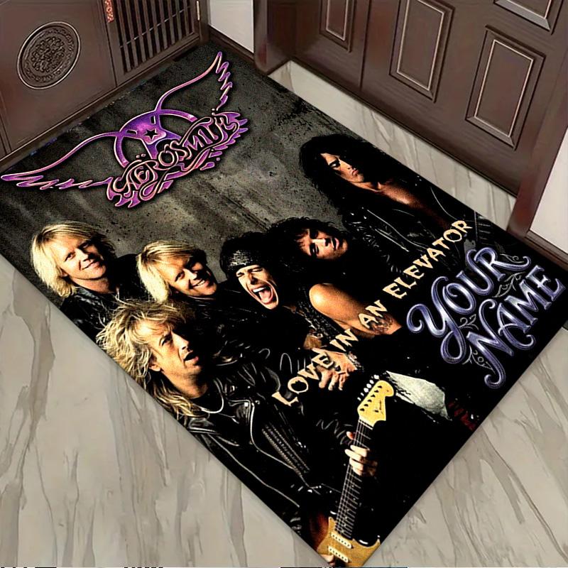 Name Custom Aerosmith Carpet Rug for Living Room Bedroom Home Sofa Decoration,Kids play Non-slip Floor Mat