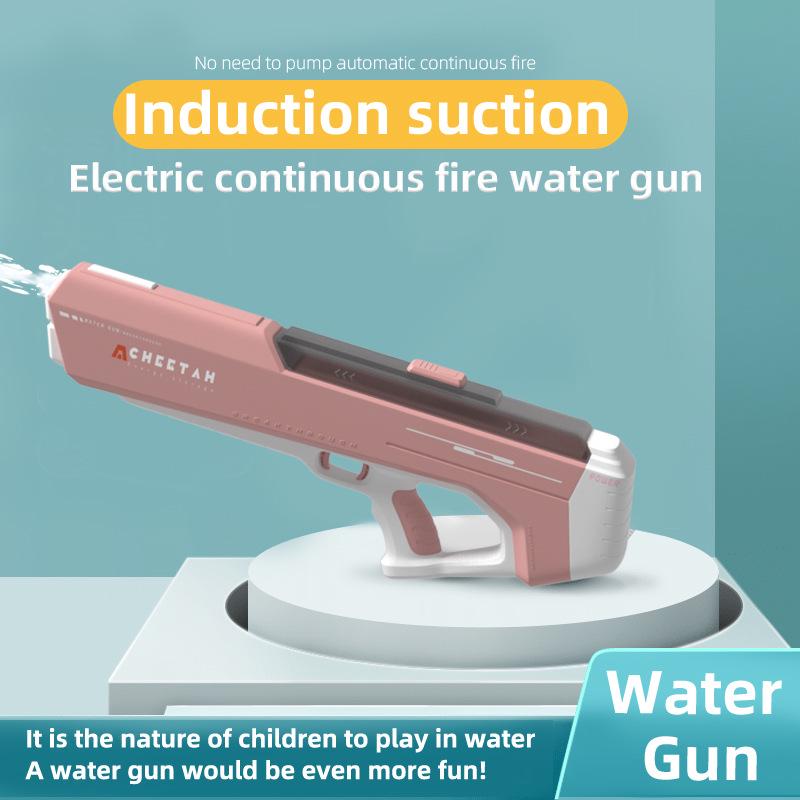 High-Pressure Automatic Water Absorption Squirt Gun - Powerful & Continuous Spray Toy for Kids.