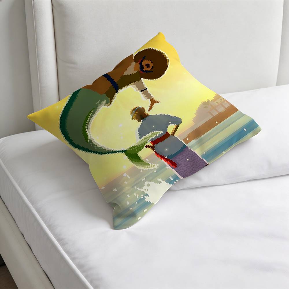 Game DAVE THE DIVER Square Pillow Cover Decorative Throw Pillow Case for Sofa Couch Bed Home Car Living Room Decoration