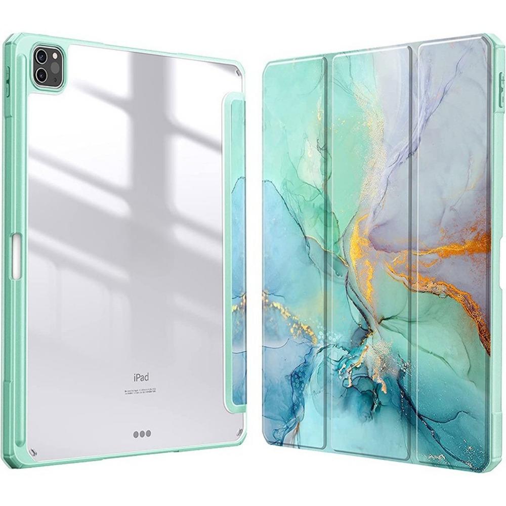 

Шкіряний чохол для iPad Pro 2024 з акриловим тримачем для олівця для iPad Air 11 Захисна кришка 13 Кольоровий дизайн Прозорий слот iPad 9.7 2017/2018