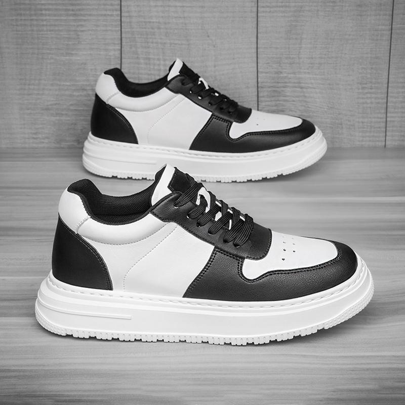 Mode Handgefertigte Schnürschuhe für Herren Neue Trendige Vielseitige Basic Stiefel Rutschfeste Sportliche Stiefeletten Weiche Bequeme Lässige Herren-Sneaker