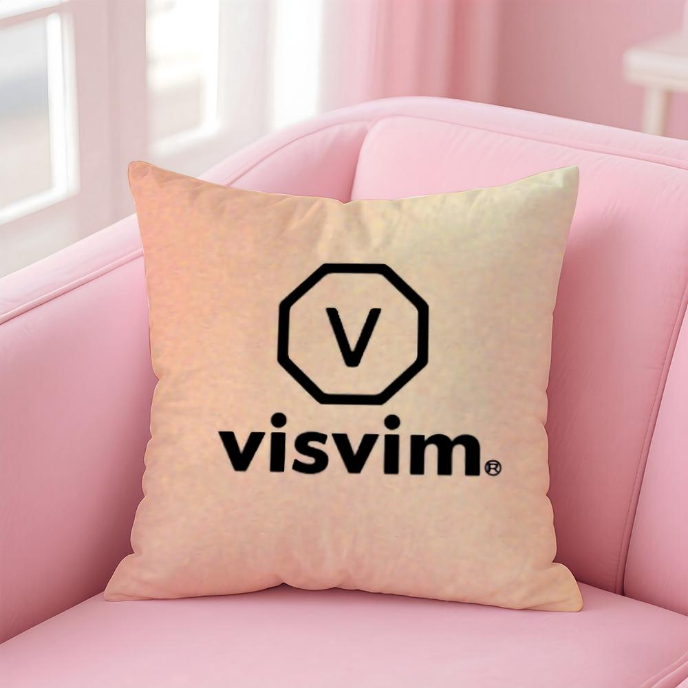 Brand Design V-Visvim Cushion Cover Premium Comfort Reversible Pillow Cove -Two In One Design for Any Room & Car Interior