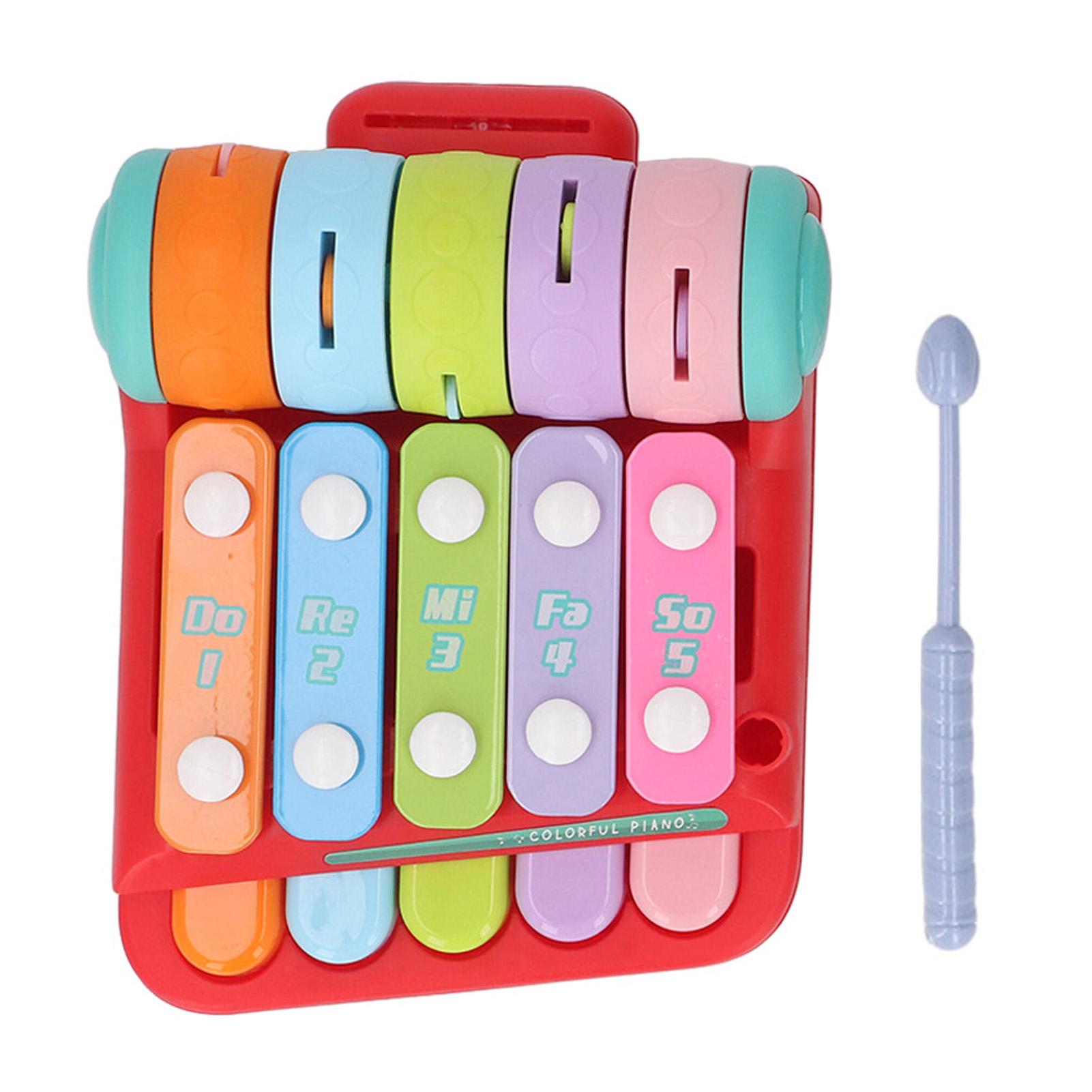 

Baby Piano Keyboard Interactive Knocking Toy Educational Learning Toy Musical Instruments for красный