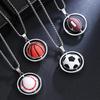 Collana con Ciondolo Rotante da Basket-Calcio 2026 per Uomo – Stile Hip Hop & Sportivo