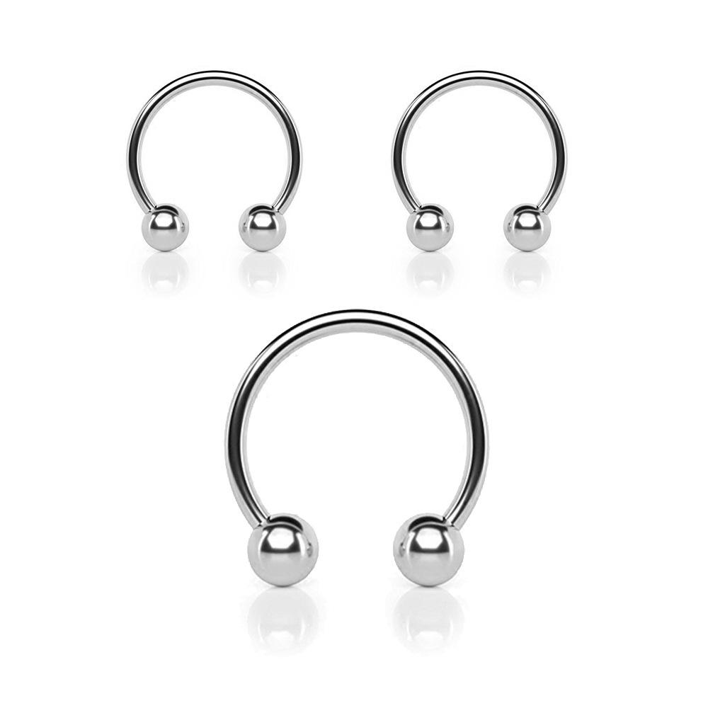 Metal Sex Toys Penis Ring Stainless Steel Lock Fine Ring Double Bead Ring C Ring Penis Ring Spike