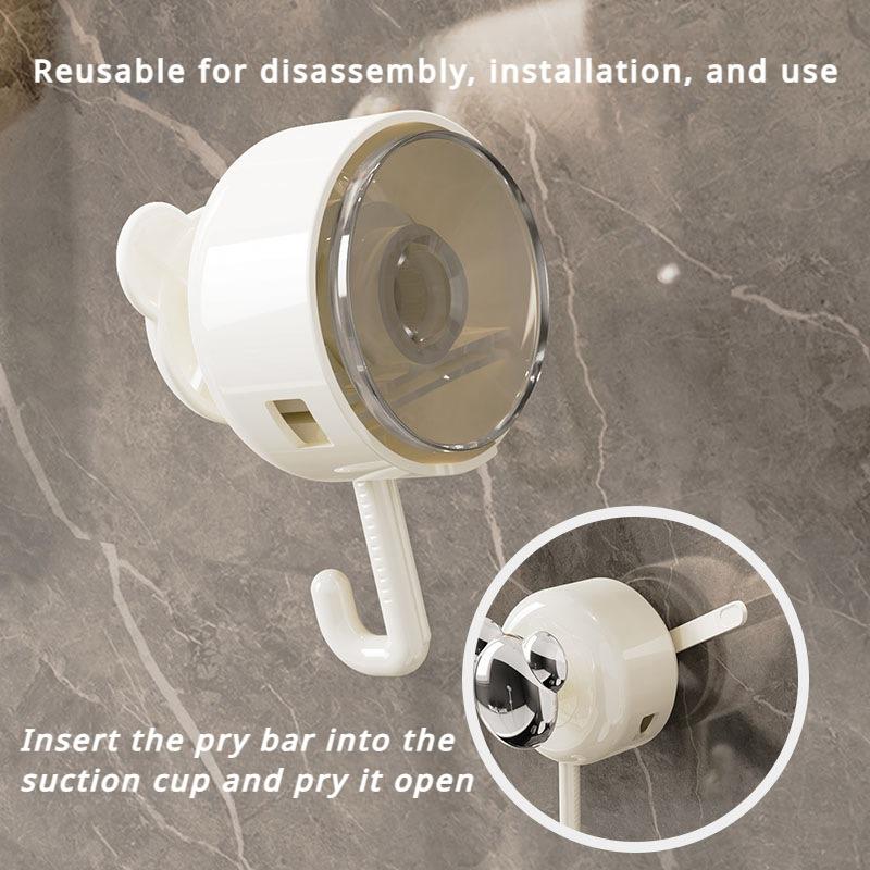 Bär Saugnapfhaken ohne Bohren, Küche, Badezimmer, Handtuchhalter, stark belastbarer Wandvakuumsaugnapf