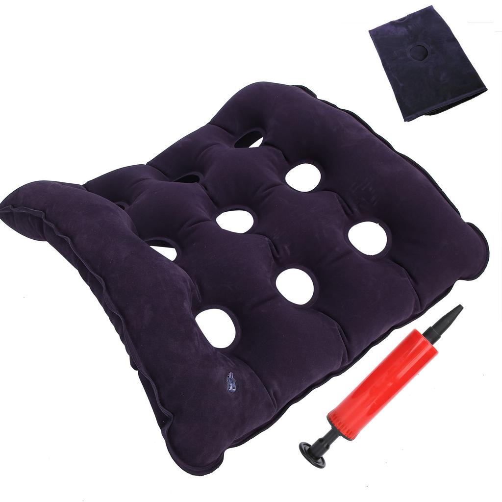AntiBedsore Cushion Inflatable Ch  Cushion for Elderly Bedridden Patient with Pump(Royal Blue )