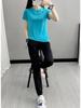Women's Quick-Dry Mesh Printed Sports T-Shirt - Summer Round Neck, Short Sleeve, Sweat-Wicking, Ice Silk Fabric for Running & Fitness
