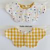 Korean Style Double-Sided Gauze Baby Drool Bib - Newborn Petal Design, Breathable