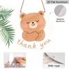 2D Flat Retro Aluminum Wall Stickers In Various Sizes. Cute Little Bear Thank-you Sign for Teachers, Watercolor Cartoon Bear Hanging Tag. A Perfect