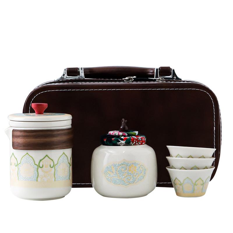 Portable travel tea set Outdoor Kung Fu tea set Kuaike cup Practical holiday activities Business gifts