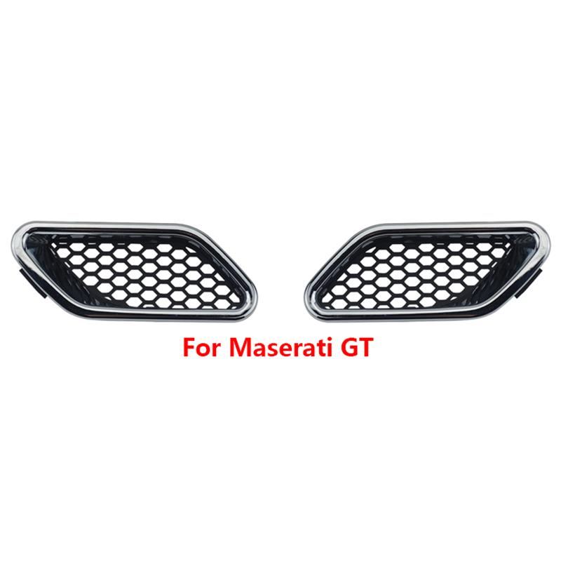 1Pcs For Maserati Ghibli Levante Quattroporte GT Car Front Side Grille Air Intake Fender Vents Grill