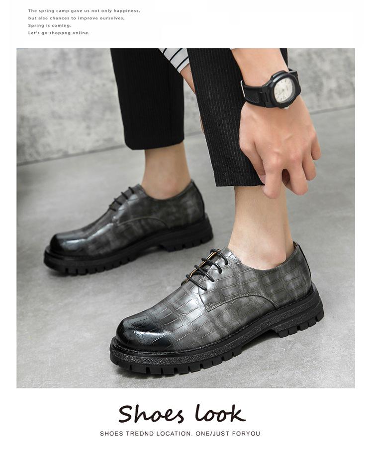 Men's Autumn Business Casual Leather Toe Shoes - Versatile British & American Style